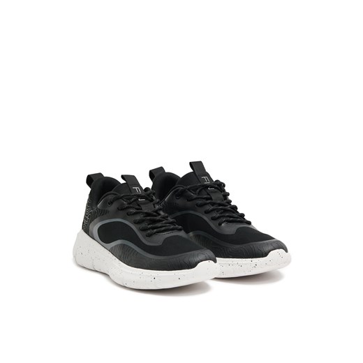 Cropp - Czarne sneakersy - czarny Cropp 45 Cropp