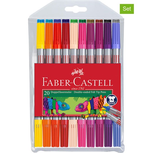 Faber-Castell Dwustronne flamastry (40 szt.) ze sklepu Limango Polska w kategorii Akcesoria biurowe - zdjęcie 174124201
