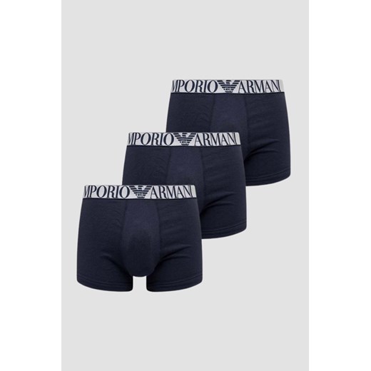EMPORIO ARMANI Granatowy zestaw bokserek 3PACK, Rozmiar XXL ze sklepu outfit.pl w kategorii Majtki męskie - zdjęcie 174126111