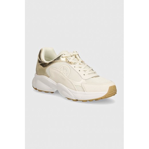 MICHAEL Michael Kors sneakersy Sami kolor beżowy 43T4SMFSAL 740 ze sklepu ANSWEAR.com w kategorii Buty sportowe damskie - zdjęcie 174126612