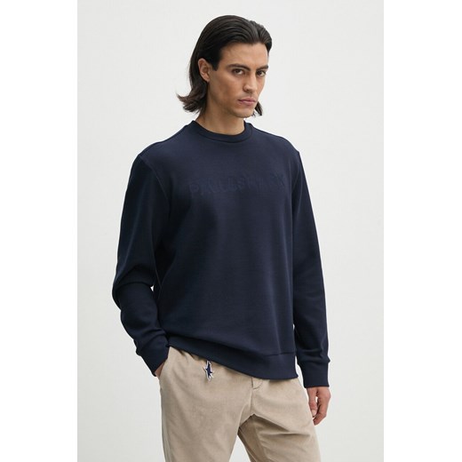 Paul&amp;Shark bluza męska kolor granatowy z aplikacją 14311842 ze sklepu ANSWEAR.com w kategorii Bluzy męskie - zdjęcie 174130141