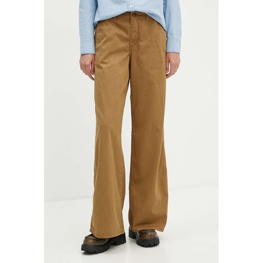 Levi&apos;s jeansy damskie kolor brązowy A8700 ze sklepu ANSWEAR.com w kategorii Jeansy damskie - zdjęcie 174130350