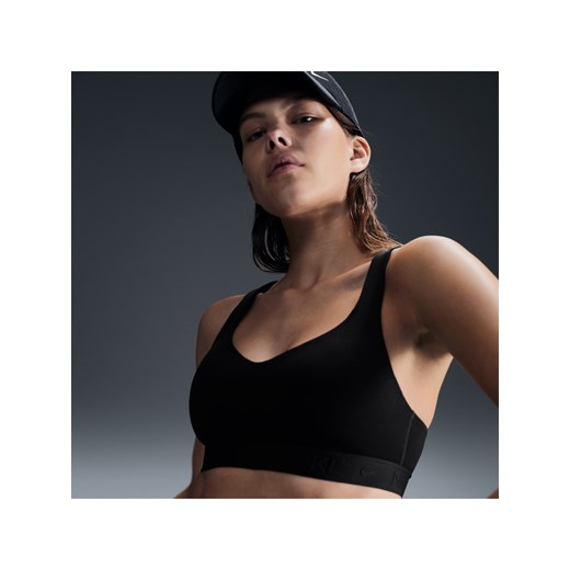 Damski regulowany stanik sportowy z wkładkami Nike Indy High Support - Czerń Nike M Nike poland