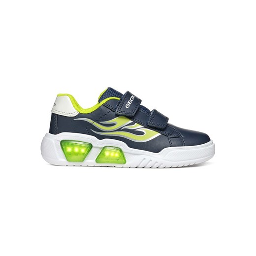 Geox Sneakersy "Lights - Illuminus" w kolorze granatowo-zielonym Geox 24 okazyjna cena Limango Polska