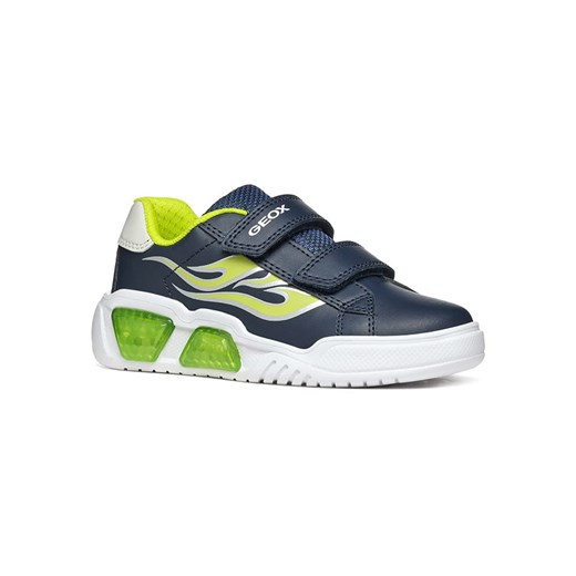 Geox Sneakersy "Lights - Illuminus" w kolorze granatowo-zielonym Geox 31 okazyjna cena Limango Polska