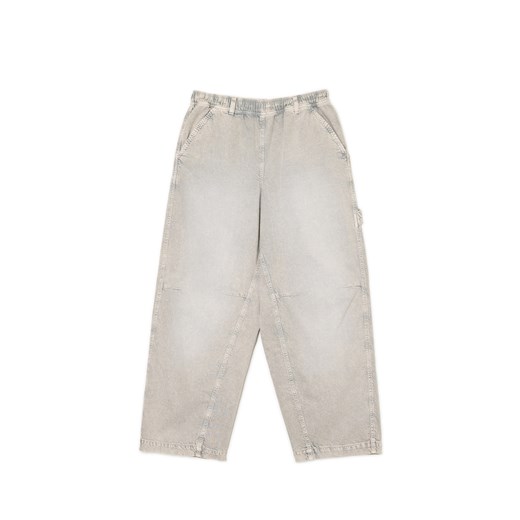 Cropp - Szare spodnie baggy z wysokim stanem - zielony Cropp 40 Cropp