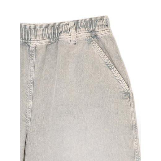 Cropp - Szare spodnie baggy z wysokim stanem - zielony Cropp 36 Cropp