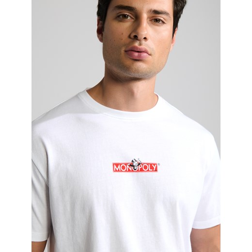 T-shirt męski biały Sinsay 