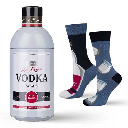 Skarpetki męskie kolorowe SOXO GOOD STUFF Vodka w butelce śmieszne bawełniane ze sklepu Sklep SOXO w kategorii Skarpetki męskie - zdjęcie 174139400