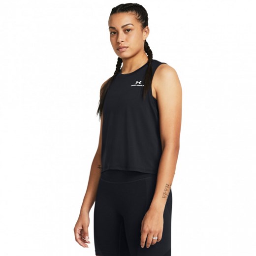 Damski top treningowy Under Armour Vanish Energy Crop Tank - czarny ze sklepu Sportstylestory.com w kategorii Bluzki damskie - zdjęcie 174139822