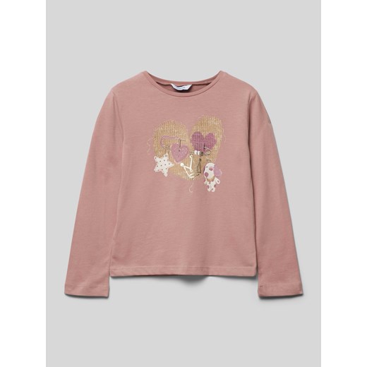 Bluzka z długim rękawem z wyhaftowanym detalem ze sklepu Peek&Cloppenburg  w kategorii Bluzki dziewczęce - zdjęcie 174140350