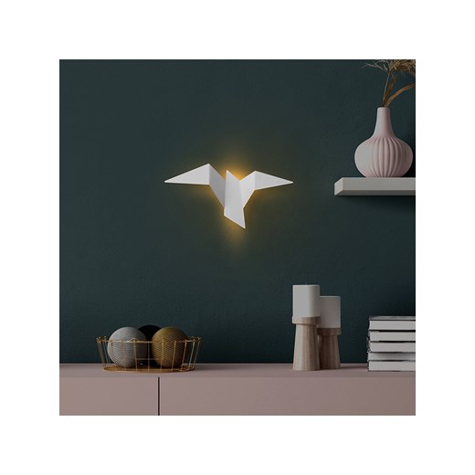 ABERTO DESIGN Lampa ścienna LED &quot;Pacali&quot; w kolorze białym - 31 x 16 cm ze sklepu Limango Polska w kategorii Lampy ścienne - zdjęcie 174142544