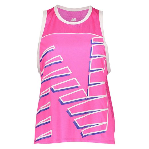 New Balance Koszulka &quot;Printed Fast Flight&quot; w kolorze różowym do biegania ze sklepu Limango Polska w kategorii Bluzki damskie - zdjęcie 174143392