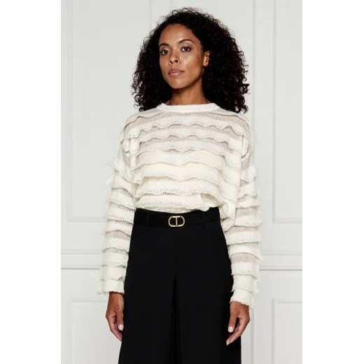 TWINSET Sweter | Loose fit | z dodatkiem wełny Twinset XL promocja Gomez Fashion Store
