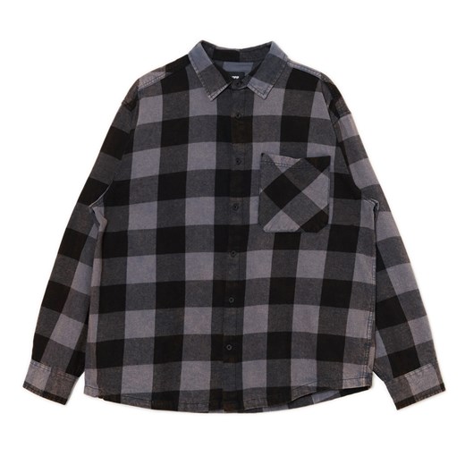 Cropp - Koszula w kratę z kieszonką - surowy granatowy Cropp XXL Cropp