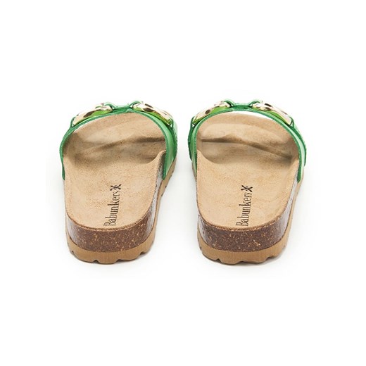 Klapki damskie Babunkers Family na płaskiej podeszwie 