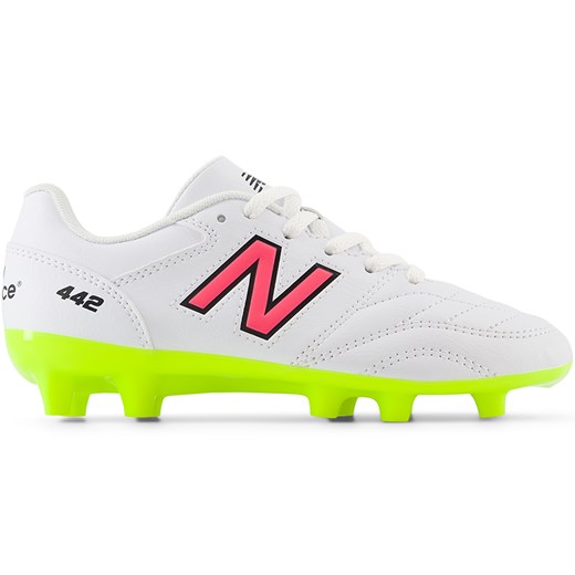 Korki dziecięce New Balance 442 ACADEMY JNR FG V2 JS43FWH2 – białe ze sklepu New Balance Poland w kategorii Buty sportowe dziecięce - zdjęcie 174150370