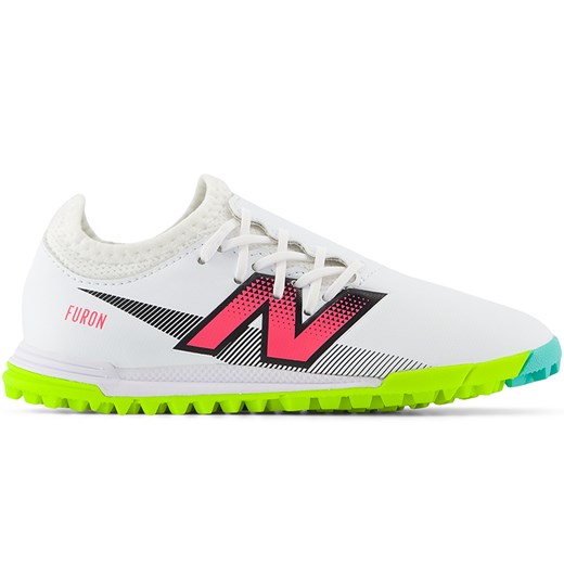 Turfy dziecięce New Balance FURON DISPATCH JNR TF V7+ SJF3TH75 – białe ze sklepu New Balance Poland w kategorii Buty sportowe dziecięce - zdjęcie 174150380