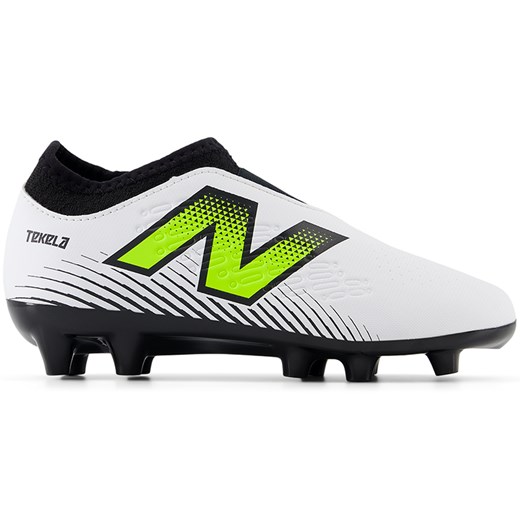 Korki dziecięce New Balance TEKELA V4+ MAGIQUE JNR FG SJT3FH45 – białe ze sklepu New Balance Poland w kategorii Buty sportowe dziecięce - zdjęcie 174150381