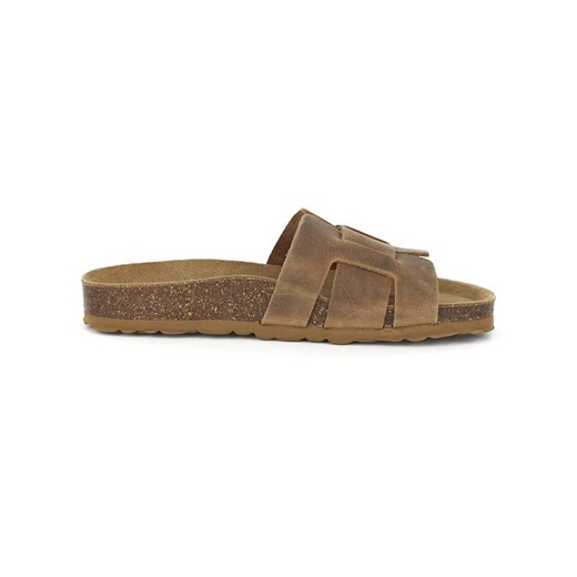 BABUNKERS Family Skórzane klapki w kolorze jasnobrązowym Babunkers Family 37 wyprzedaż Limango Polska