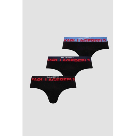 KARL LAGERFELD Komplet czarnych slipów 3PACK, Rozmiar S ze sklepu outfit.pl w kategorii Majtki męskie - zdjęcie 174152442
