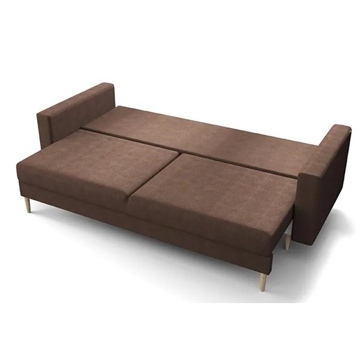 Bordowa sofa rozkładana - Diamante Elior One Size Edinos.pl