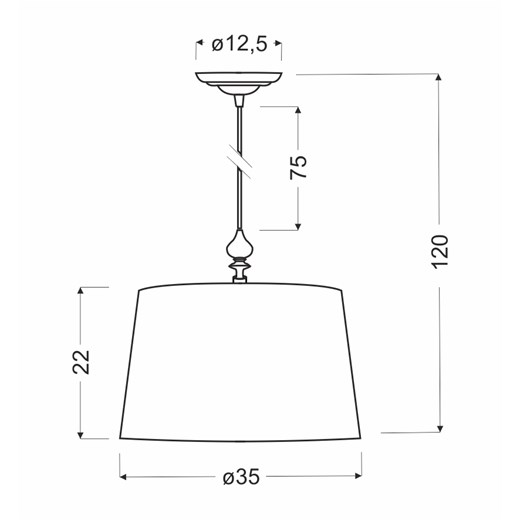Srebrna lampa wisząca nad stół - T032 - Tokis Lumes One Size Edinos.pl promocja