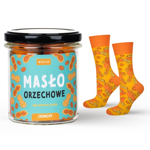 Skarpetki Damskie | Męskie SOXO masło orzechowe w słoiku ze sklepu Sklep SOXO w kategorii Skarpetki damskie - zdjęcie 174155133