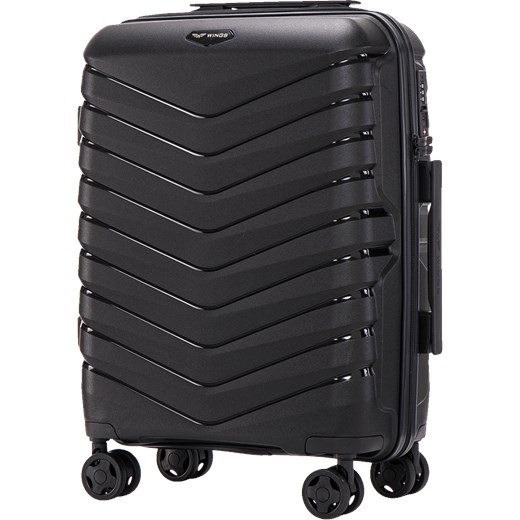Walizka kabinowa Wings PHOENIX polipropylen 20" BLACK ze sklepu WINGS w kategorii Walizki - zdjęcie 174155261