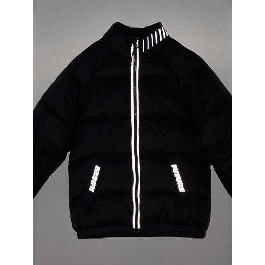 Sinsay - Pikowana kurtka z kołnierzem - czarny Sinsay 116 Sinsay