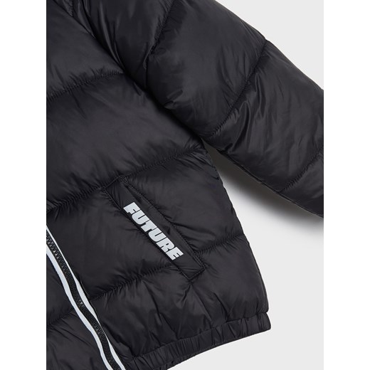 Sinsay - Pikowana kurtka z kołnierzem - czarny Sinsay 140 Sinsay