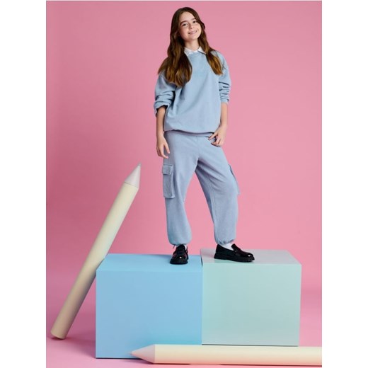 Sinsay - Bluza - niebieski ze sklepu Sinsay w kategorii Bluzy dziewczęce - zdjęcie 174156292