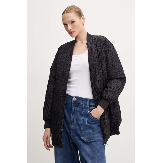 Armani Exchange kurtka damska kolor czarny zimowa oversize 6DYK07 YN2UZ ze sklepu ANSWEAR.com w kategorii Kurtki damskie - zdjęcie 174156992