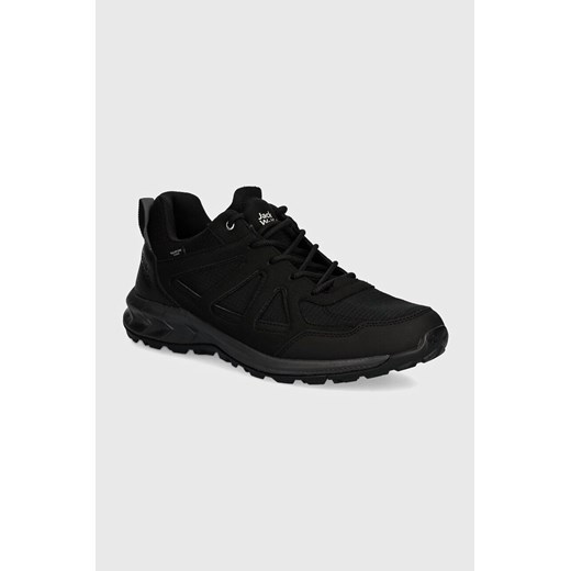 Jack Wolfskin buty Woodland 2 Texapore Low męskie kolor czarny 4051271 ze sklepu ANSWEAR.com w kategorii Buty trekkingowe męskie - zdjęcie 174157204