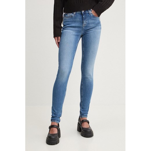 Tommy Jeans jeansy Nora damskie kolor niebieski DW0DW19255 ze sklepu ANSWEAR.com w kategorii Jeansy damskie - zdjęcie 174157334