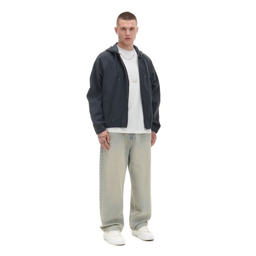 Cropp - Szara jeansowa kurtka z kapturem - szary Cropp S Cropp