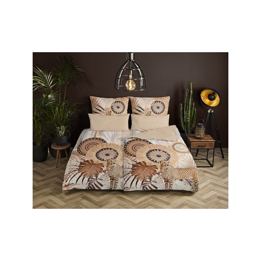 Hip Komplet pościeli satynowej "Raeni" w kolorze szarobrązowym Hip 135x200 cm wyprzedaż Limango Polska