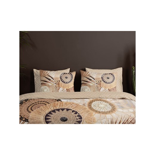 Hip Komplet pościeli satynowej "Raeni" w kolorze szarobrązowym Hip 135x200 cm wyprzedaż Limango Polska