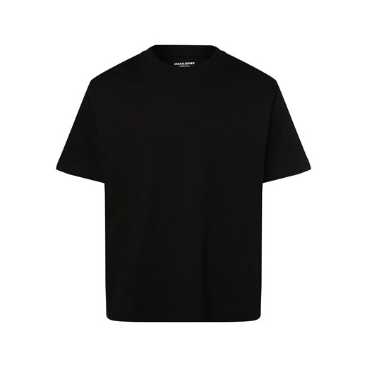 Jack & Jones Koszulka męska - JJEUrban Edge Mężczyźni Bawełna czarny jednolity ze sklepu vangraaf w kategorii T-shirty męskie - zdjęcie 174159651