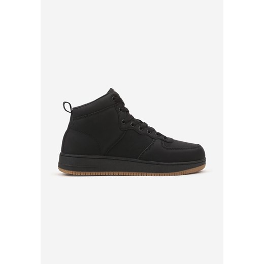 Czarno-Brązowe Płaskie Sznurowane Botki Sneakersy za Kostkę Mivara ze sklepu born2be.pl w kategorii Buty sportowe męskie - zdjęcie 174159741