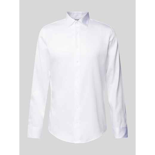 Koszula biznesowa o kroju slim fit z satyny ze sklepu Peek&Cloppenburg  w kategorii Koszule męskie - zdjęcie 174161392
