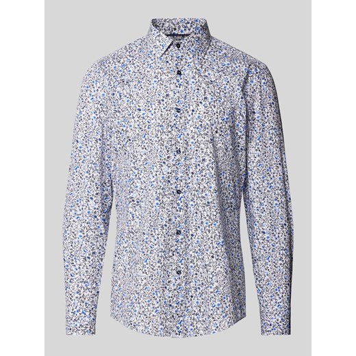 Koszula biznesowa o kroju slim fit z kołnierzykiem typu kent model ‘Hank’ ze sklepu Peek&Cloppenburg  w kategorii Koszule męskie - zdjęcie 174161621