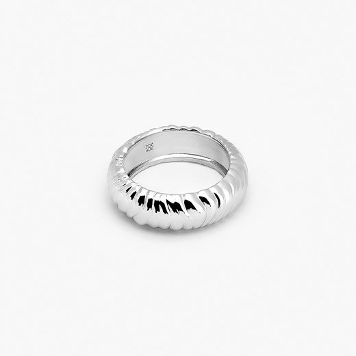 pierścionek fakturowany sea, salt, wave by ania kruk ze sklepu ANIA KRUK w kategorii Pierścionki - zdjęcie 174162373
