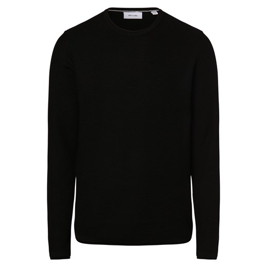 Only&Sons Sweter - ONSEric Mężczyźni Bawełna czarny jednolity ze sklepu vangraaf w kategorii Swetry męskie - zdjęcie 174162931