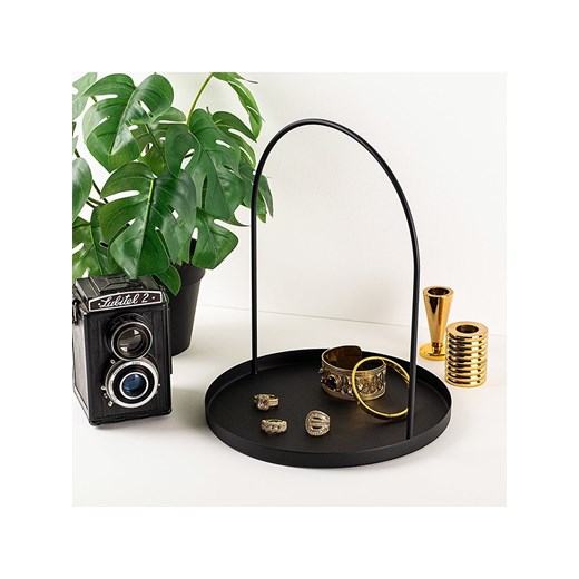 Scandinavia Concept Taca w kolorze czarnym - wys. 28 x Ø 22,5 cm ze sklepu Limango Polska w kategorii Misy i tace dekoracyjne - zdjęcie 174163181