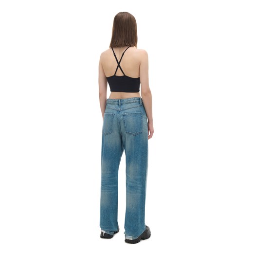 Cropp - Niebieskie jeansy baggy - niebieski Cropp 44 Cropp