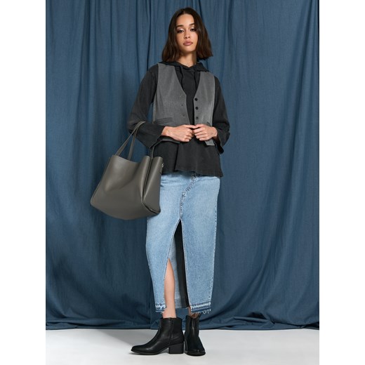 Sinsay - Jeansowa spódnica - niebieski Sinsay 36 Sinsay