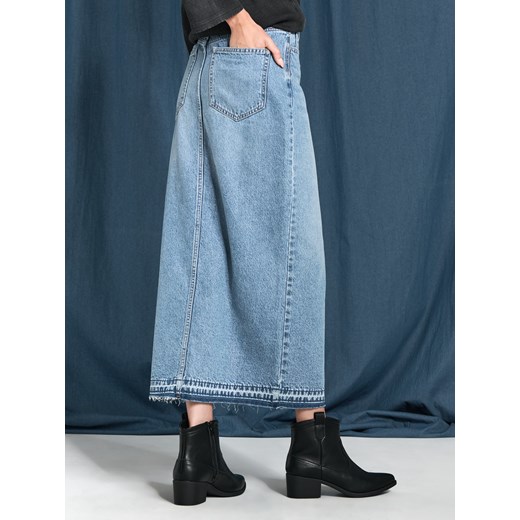 Sinsay - Jeansowa spódnica - niebieski Sinsay 34 Sinsay