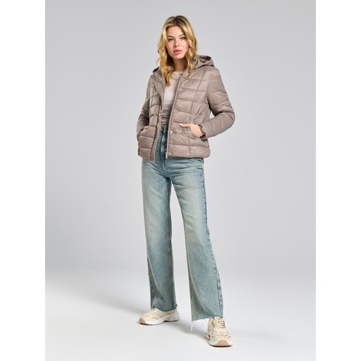 Sinsay - Kurtka z kapturem - fioletowy Sinsay XXS Sinsay