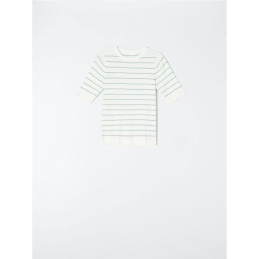 Sinsay - Sweter z krótkim rękawem - zielony Sinsay L Sinsay